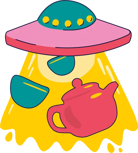 🛸 Стикер «Street tea punk» для Telegram