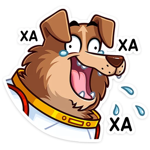 👩‍🚀 Стикер «Астропёс Стрелка» для Telegram