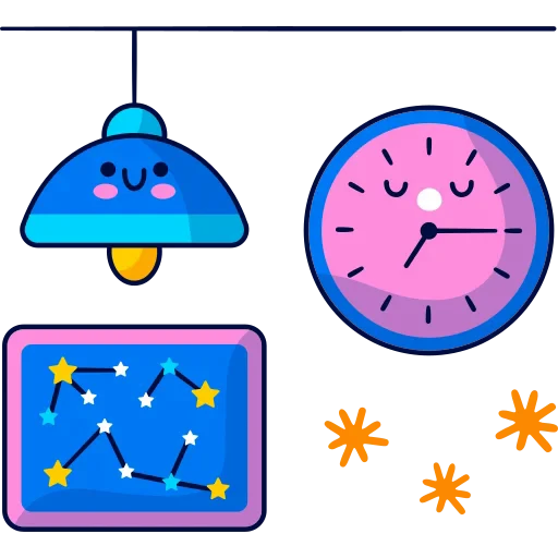 🌜 Стикер «Занимайся дома» для Telegram