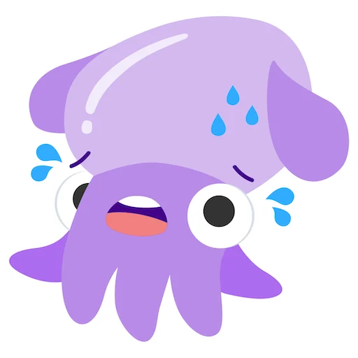 😰 Стикер «Stub Squid» для Telegram