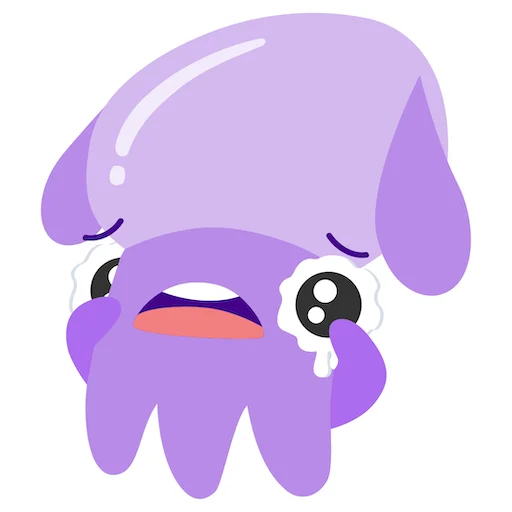 Стикерпак Stub Squid для Telegram