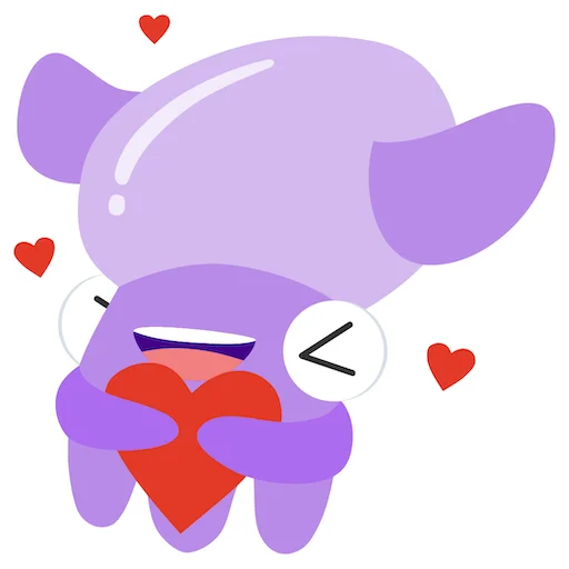❤️ Стикер «Stub Squid» для Telegram