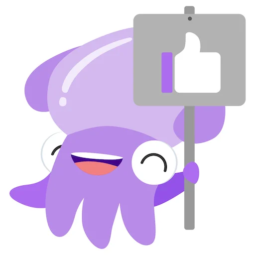 👍 Стикер «Stub Squid» для Telegram