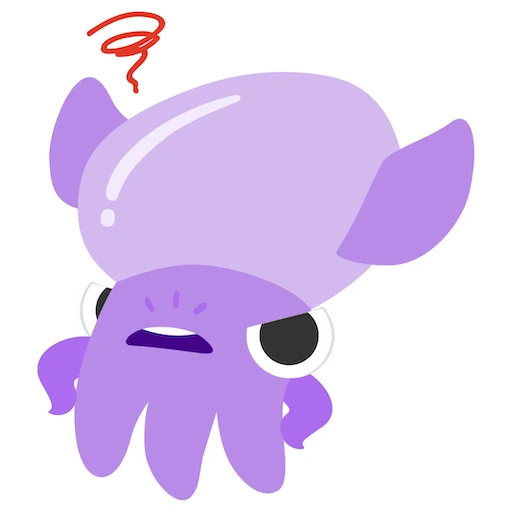 😠 Стикер «Stub Squid» для Telegram