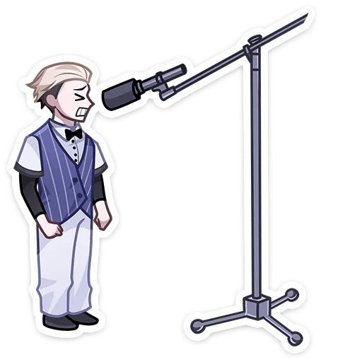 🎤 Стикер «Старшеклассник Артём» для Telegram