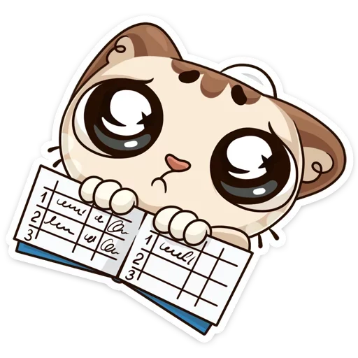 😏 Стикер «Учебные будни» для Telegram