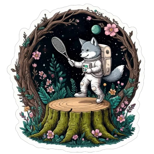 🎾 Стикер «Stump» для Telegram