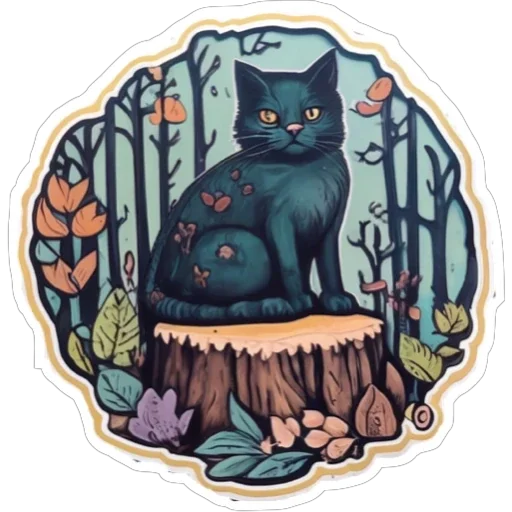 🐈‍⬛ Стикер «Stump» для Telegram