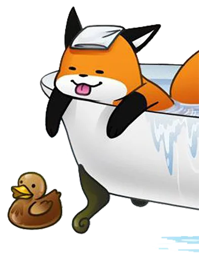 🛁 Стикер «Stupid Fox» для Telegram