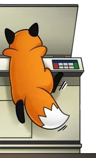 👨‍💻 Стикер «Stupid Fox» для Telegram