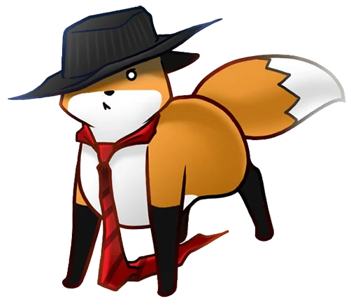 🧐 Стикер «Stupid Fox» для Telegram