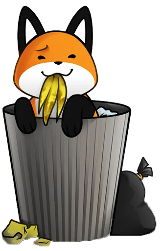 🥴 Стикер «Stupid Fox» для Telegram
