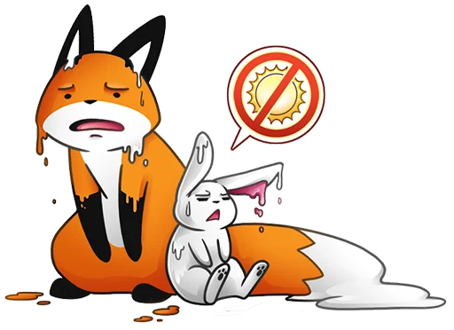 🥵 Стикер «Stupid Fox» для Telegram