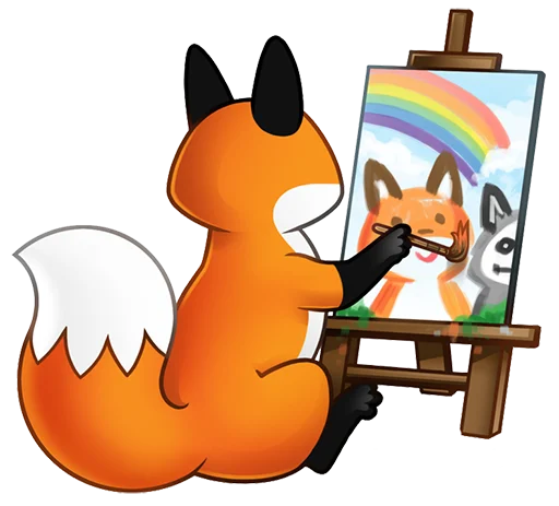 🎨 Стикер «Stupid Fox» для Telegram