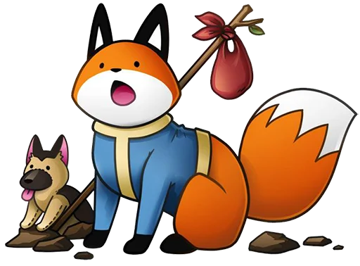 😧 Стикер «Stupid Fox» для Telegram