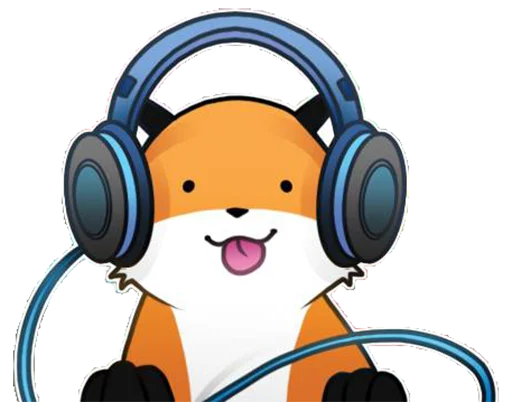 🎧 Стикер «Stupid Fox» для Telegram