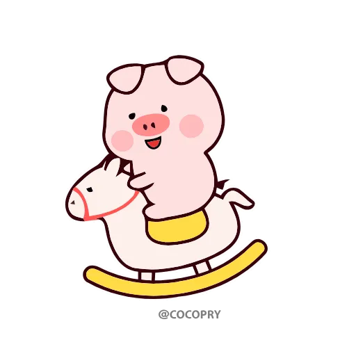 🐴 Стикер «Stupid Pig» для Telegram