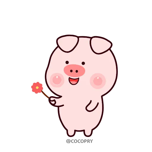 🌹 Стикер «Stupid Pig» для Telegram