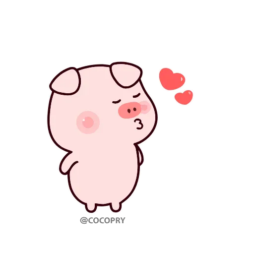 😘 Стикер «Stupid Pig» для Telegram