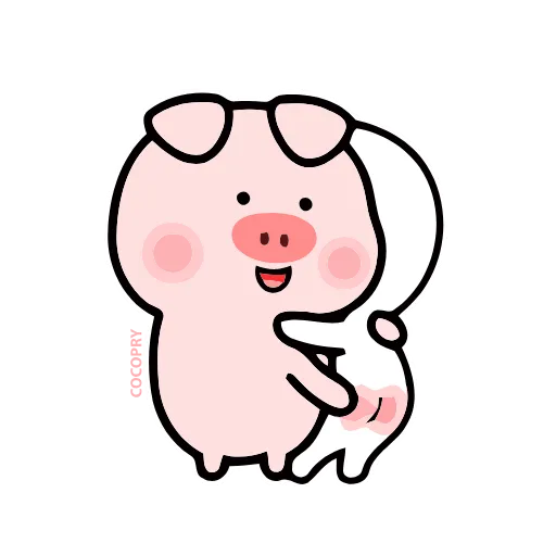 🍑 Стикер «Stupid Pig» для Telegram