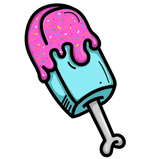 🍦 Стикер «Тупые арты 2» для Telegram
