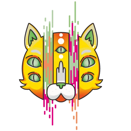 🐱 Стикер «Тупые арты 2» для Telegram