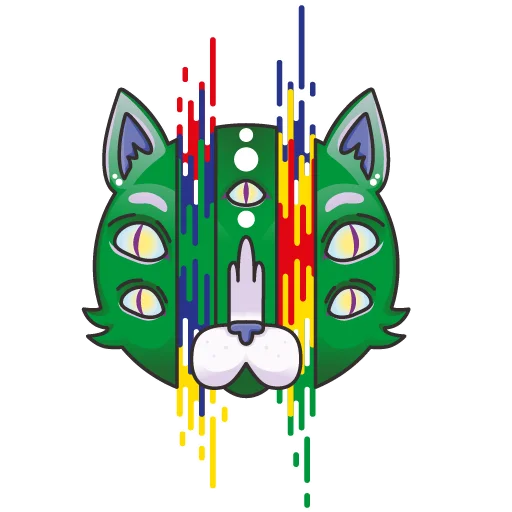 🐱 Стикер «Тупые арты 2» для Telegram