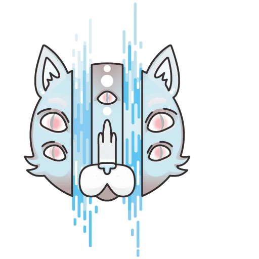 🐱 Стикер «Тупые арты 2» для Telegram