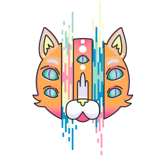 🐱 Стикер «Тупые арты 2» для Telegram