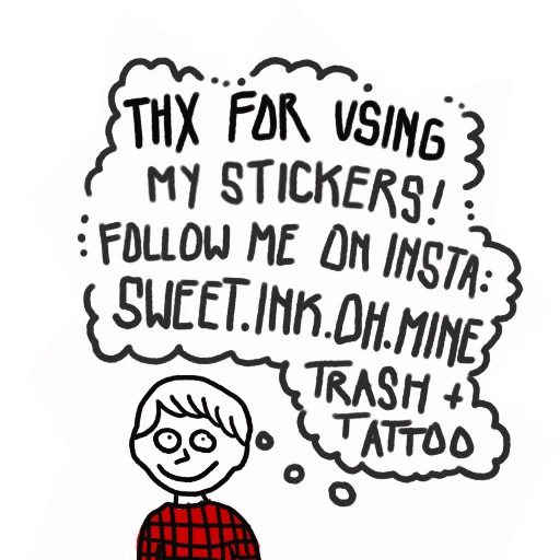 👍 Стикер «StupidBoyLovesU» для Telegram