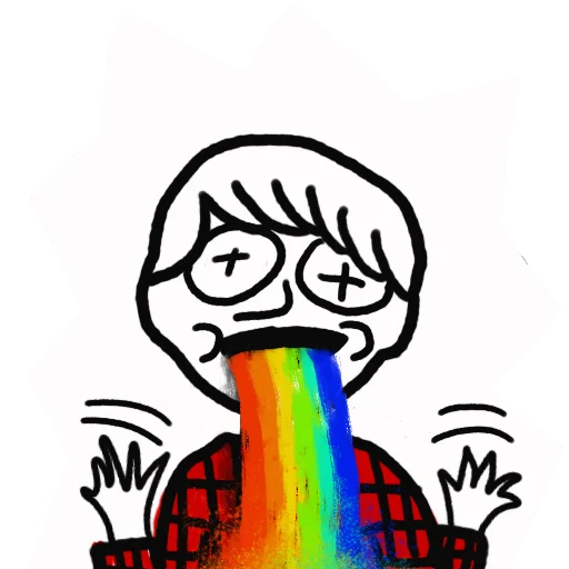 🌈 Стикер «StupidBoyLovesU» для Telegram