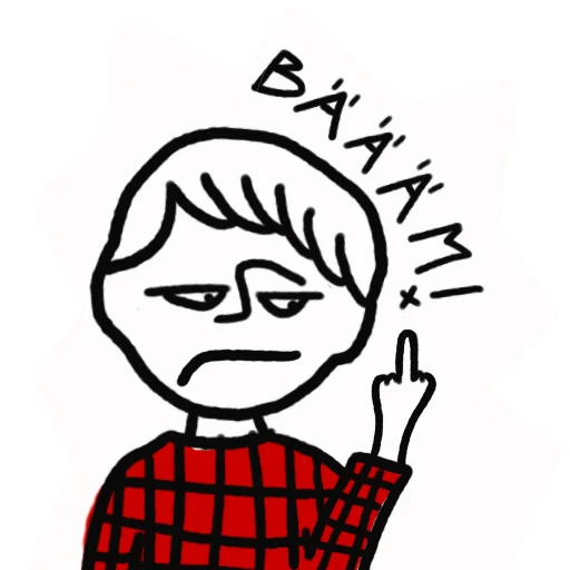 🖕 Стикер «StupidBoyLovesU» для Telegram