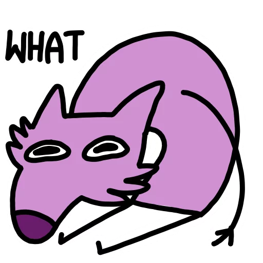 😟 Стикер «Stupid pink dog» для Telegram