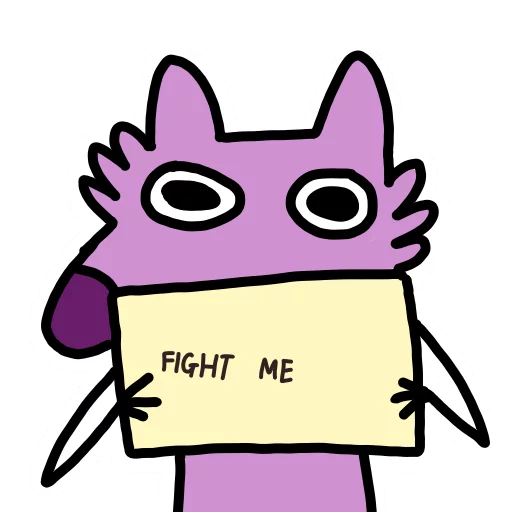👊 Стикер «Stupid pink dog» для Telegram