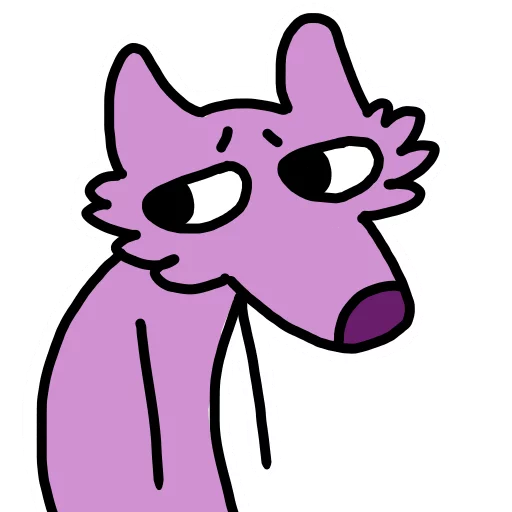 😞 Стикер «Stupid pink dog» для Telegram