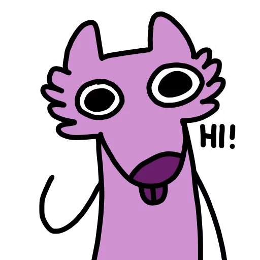 👋 Стикер «Stupid pink dog» для Telegram