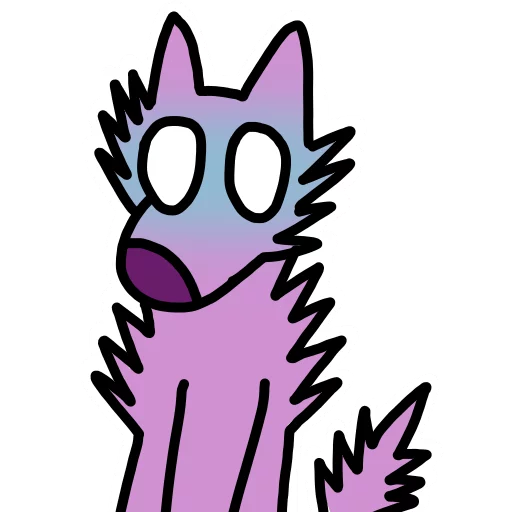 😱 Стикер «Stupid pink dog» для Telegram