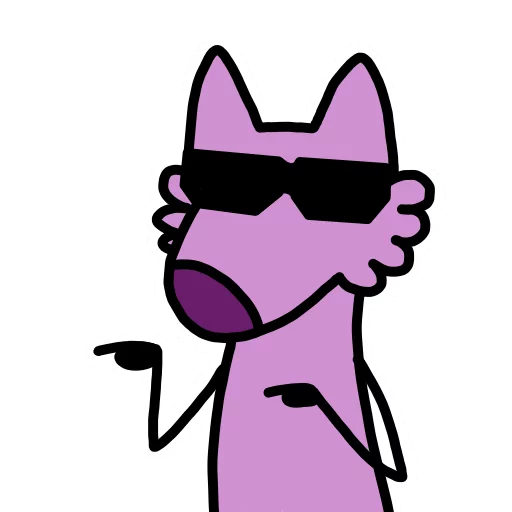👉 Стикер «Stupid pink dog» для Telegram