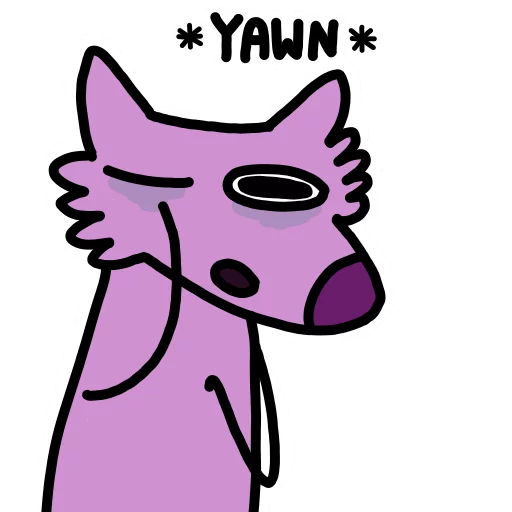 ⭐️ Стикер «Stupid pink dog» для Telegram