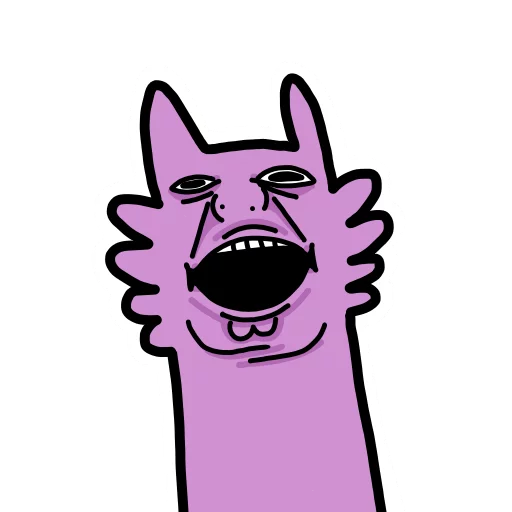 ❓ Стикер «Stupid pink dog» для Telegram