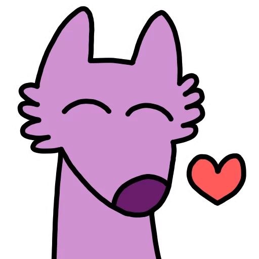 ❤️ Стикер «Stupid pink dog» для Telegram