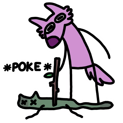 😲 Стикер «Stupid pink dog» для Telegram