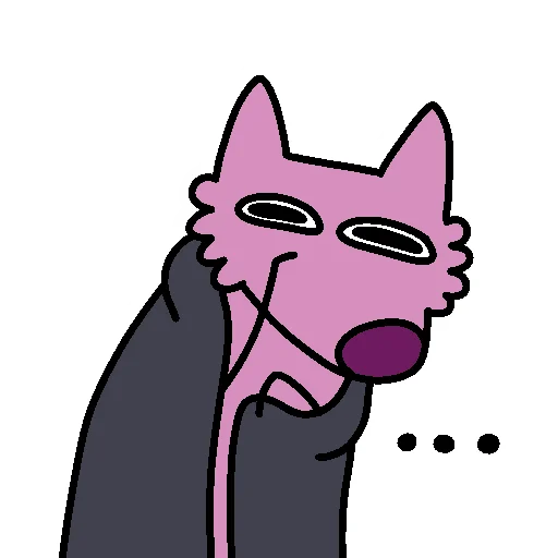🥱 Стикер «Stupid Pink Dog 2» для Telegram