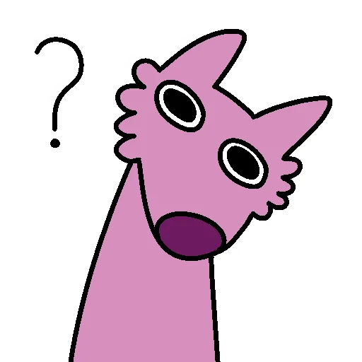 ❓ Стикер «Stupid Pink Dog 2» для Telegram