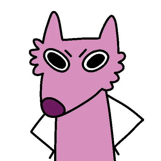 😡 Стикер «Stupid Pink Dog 2» для Telegram