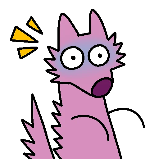 😱 Стикер «Stupid Pink Dog 2» для Telegram