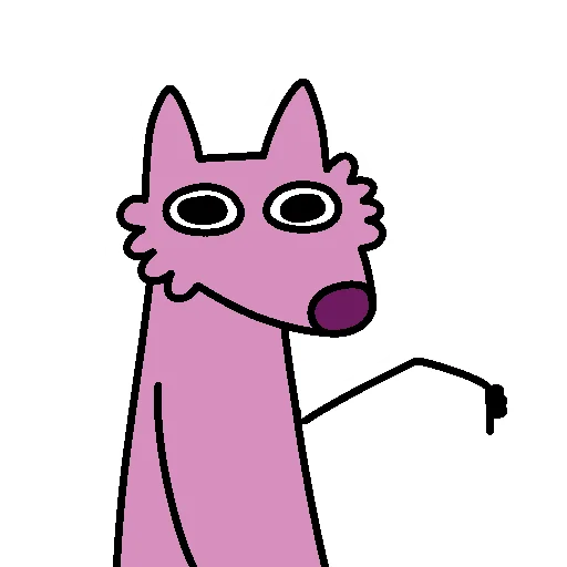 👎 Стикер «Stupid Pink Dog 2» для Telegram