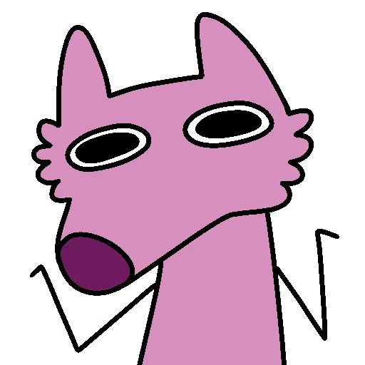🤷 Стикер «Stupid Pink Dog 2» для Telegram