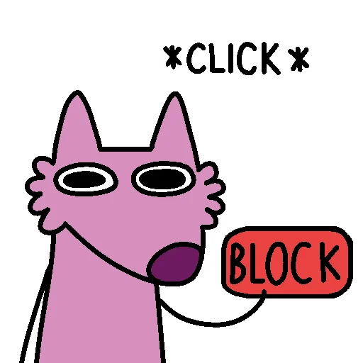 ⛔️ Стикер «Stupid Pink Dog 2» для Telegram