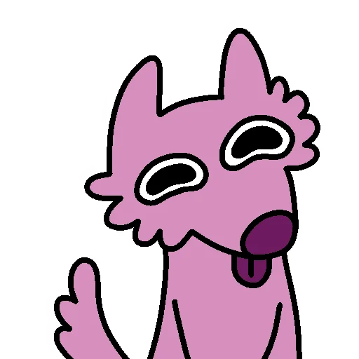 😋 Стикер «Stupid Pink Dog 2» для Telegram